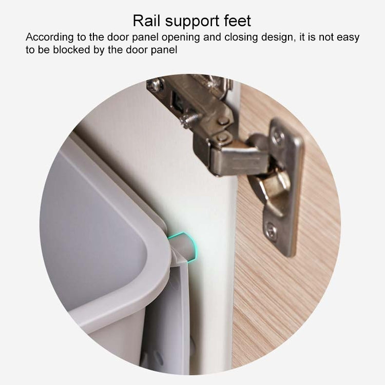 Wall-mounted Drawer Type Kitchen Spice Rack Perforation-free Household Cabinets & Kitchenware Storage Rack(Gray) by bashfashion