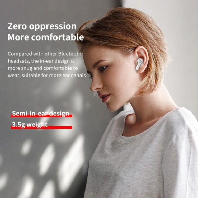 ANC PRO Touch 5.0TWS Master-slave Switch Wireless Bluetooth Headset Intelligent Noise Cancelling(White) by bashfashion