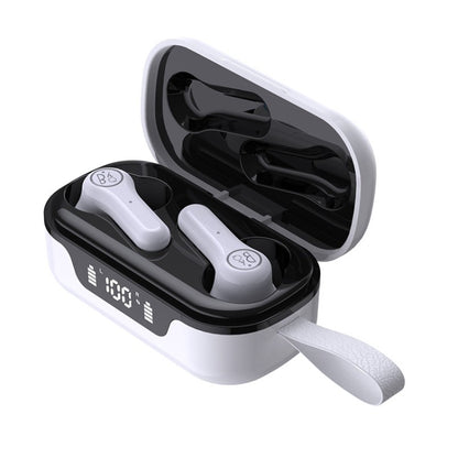 ANC Business Sports TWS Stereo Dual Ears Bluetooth V5.0+EDR Earphone with Charging Box(White) by bashfashion