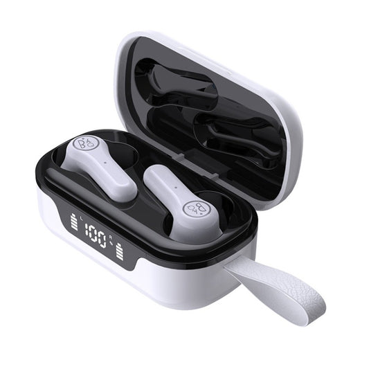 ANC Business Sports TWS Stereo Dual Ears Bluetooth V5.0+EDR Earphone with Charging Box(White) by bashfashion