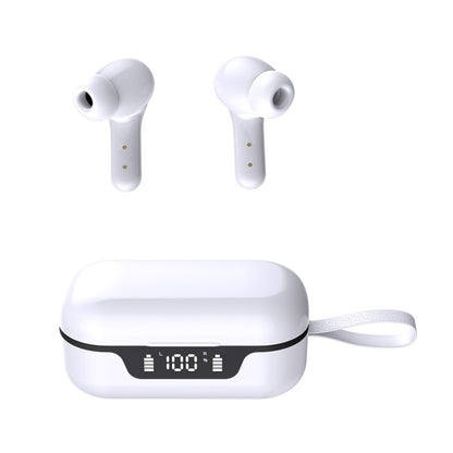 ANC Business Sports TWS Stereo Dual Ears Bluetooth V5.0+EDR Earphone with Charging Box(White) by bashfashion