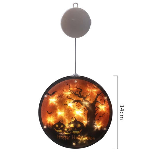 Halloween Star String Light Show Window Horror Decoration LED Battery Powered Hanging Lamp(Big Tree) by bashfashion