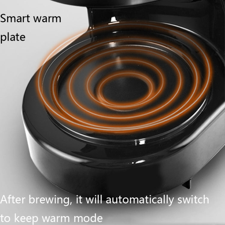 Homezest Household Small Coffee Maker Automatic Mini Drip Coffee Machine, Style:EU Plug(Black) by HOMEZEST