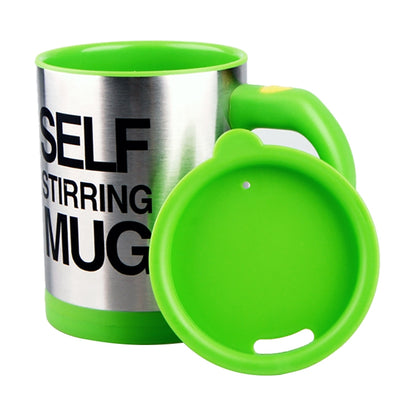 400ml Mugs Automatic Electric Self Stirring Mug Cup Coffee Milk Mixing Mug Smart Stainless Steel Juice Mix Cup Drinkware(Green) by bashfashion