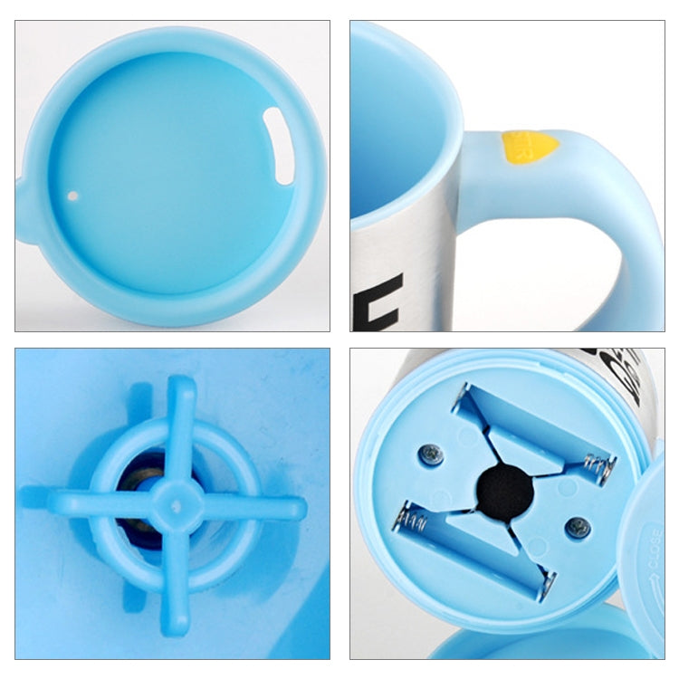 400ml Mugs Automatic Electric Self Stirring Mug Cup Coffee Milk Mixing Mug Smart Stainless Steel Juice Mix Cup Drinkware(Sky blue) by bashfashion