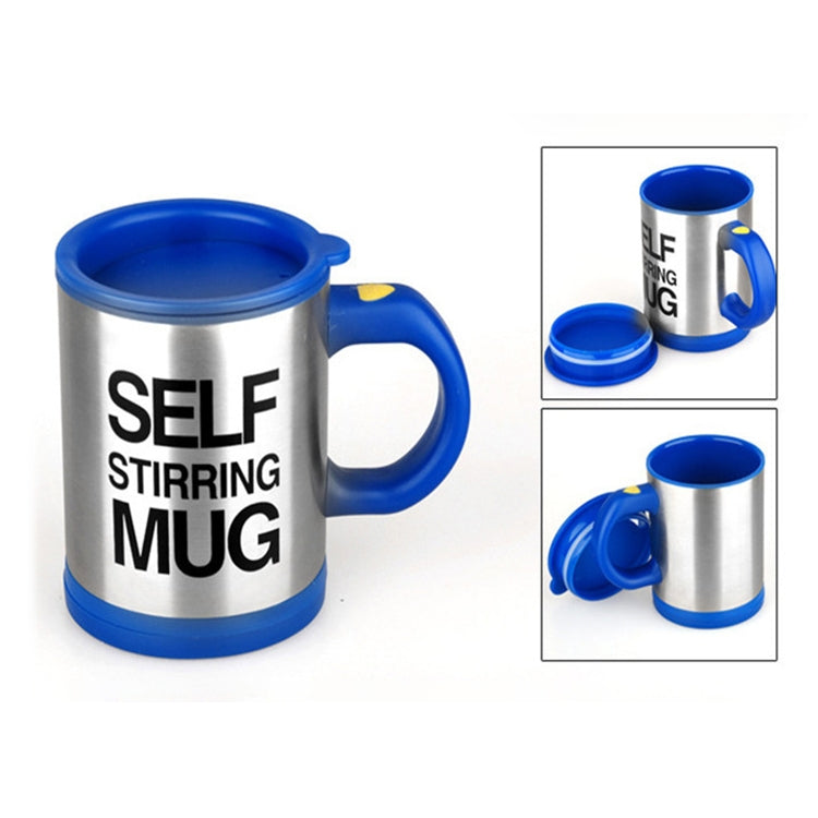 400ml Mugs Automatic Electric Self Stirring Mug Cup Coffee Milk Mixing Mug Smart Stainless Steel Juice Mix Cup Drinkware(Deep Blue) by bashfashion