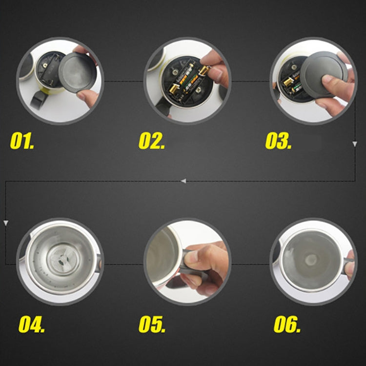 400ml Mugs Automatic Electric Self Stirring Mug Cup Coffee Milk Mixing Mug Smart Stainless Steel Juice Mix Cup Drinkware(Black) by bashfashion