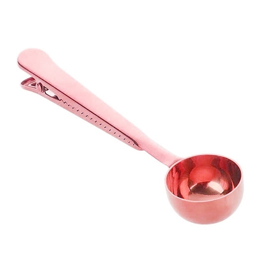 Multifunction Kitchen Coffee Scoop With Clip Stainless Steel Tea Coffee Measuring Cup Coffee Scoop by bashfashion