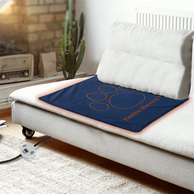 Pet Heating Pad Waterproof and Anti-Scratch Electric Blanket, Size: 60x45cm, Specification: EU Plug by bashfashion