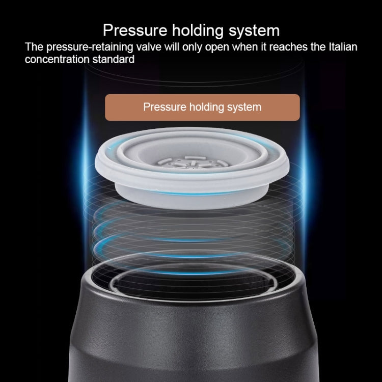 Portable Hand Pressure Espresso Machine Outdoor Accompanying Mini Coffee Cup(Black) by bashfashion