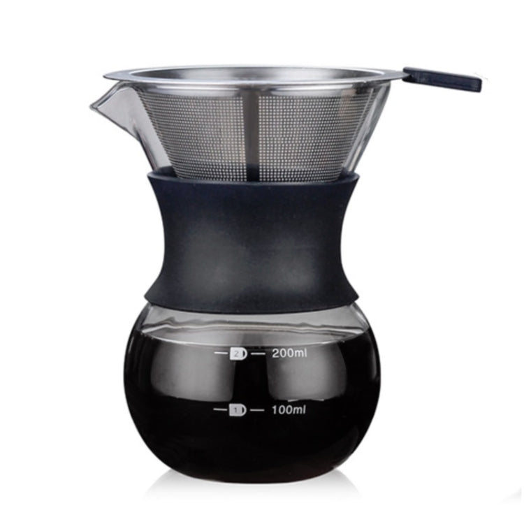 High Temperature Resistant Coffee Maker, Capacity:200ml, Style:With Strainer by bashfashion