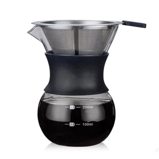 High Temperature Resistant Coffee Maker, Capacity:200ml, Style:With Strainer by bashfashion