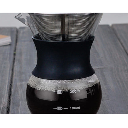 High Temperature Resistant Coffee Maker, Capacity:400ml, Style:With Strainer by bashfashion