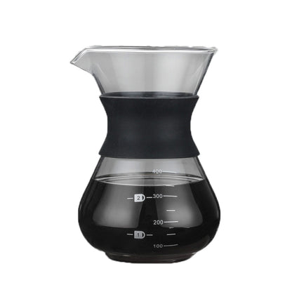 High Temperature Resistant Coffee Maker, Capacity:400ml, Style:Without Strainer by bashfashion