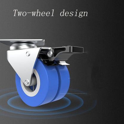 Single Tube 4 Wheels Adjustable Stainless Steel Refrigerator Bracket Washing Machine Base Bracket by bashfashion