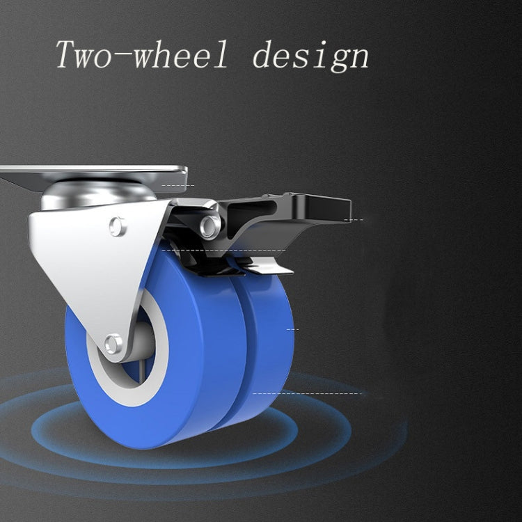 Double Tubes 4 Wheels + 8 Legs Adjustable Stainless Steel Refrigerator Bracket Washing Machine Base Bracket by bashfashion