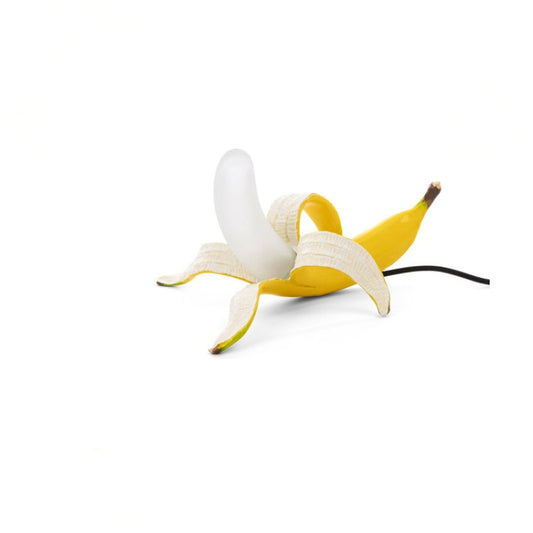 Banana Table Lamp Bedroom Decoration Lamp, Specification: UK Plug, Style:Prone Posture(Spray Paint) by bashfashion