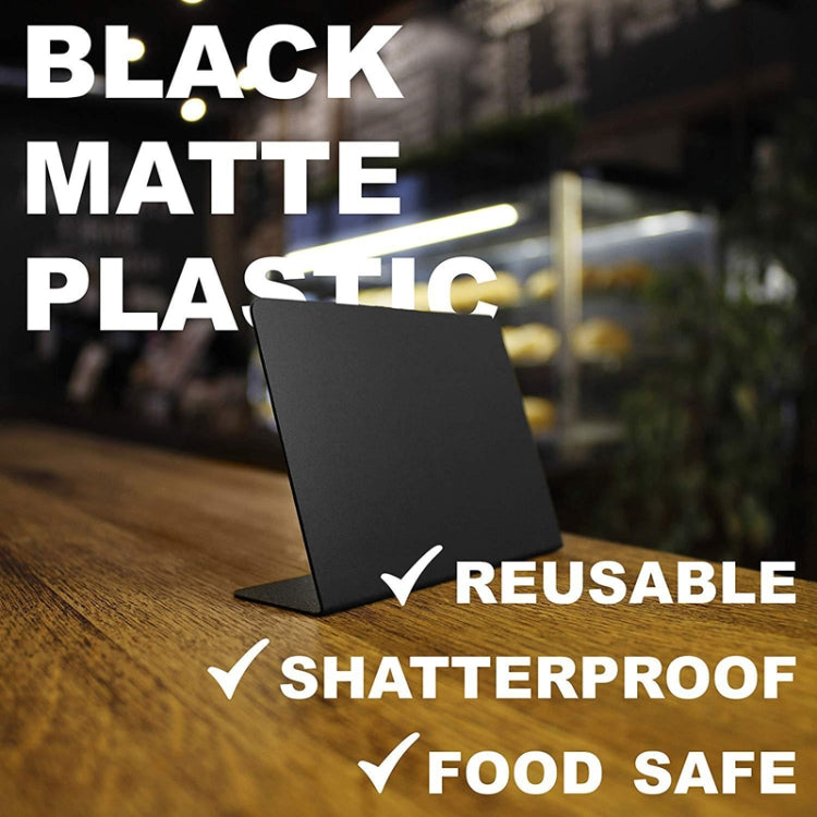 Acrylic Organic Glass Small Blackboard Wedding Party Desktop Display Countertop Home Desktop Decoration Small Blackboard(7.62x10.16cm) by bashfashion