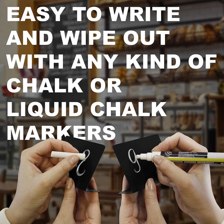 Acrylic Organic Glass Small Blackboard Wedding Party Desktop Display Countertop Home Desktop Decoration Small Blackboard(7.62x10.16cm) by bashfashion