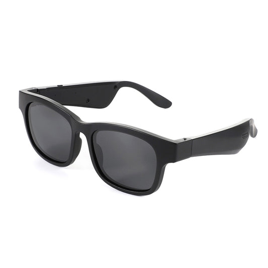 A12 Smart Bluetooth Audio Sunglasses Bluetooth Glasses(Black) by bashfashion