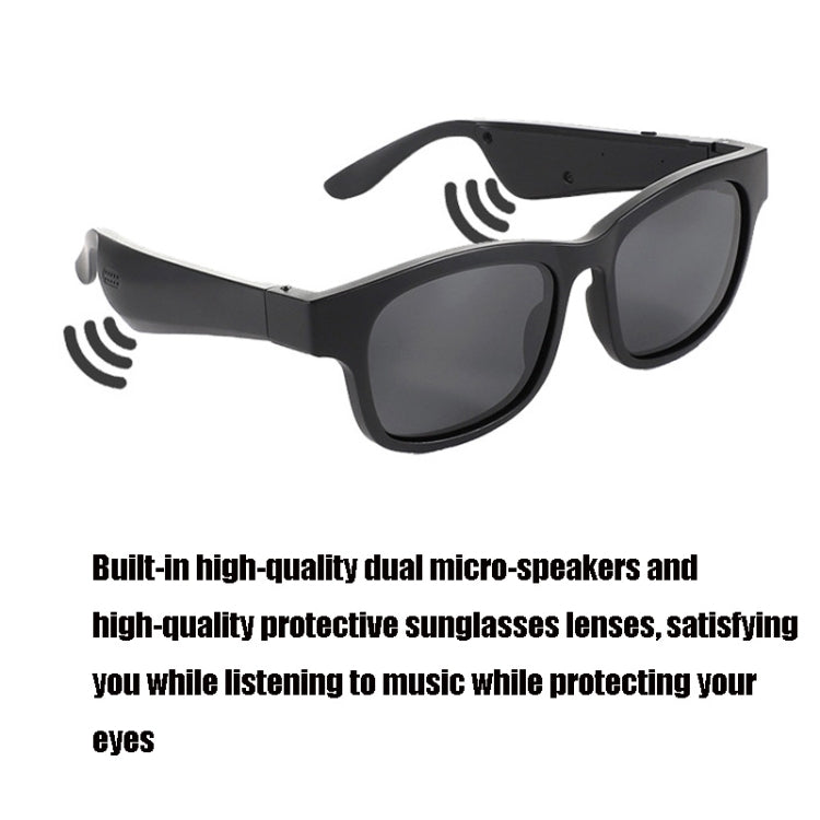 A12 Smart Bluetooth Audio Sunglasses Bluetooth Glasses(Silver) by bashfashion