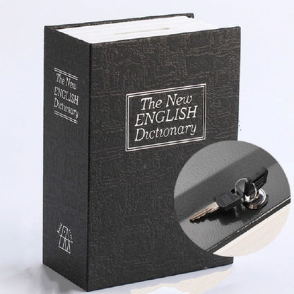 Simulation English Dictionary Book Safe Piggy Bank Creative Bookshelf Decoration, Trumpet Key Version, Color:Black by bashfashion