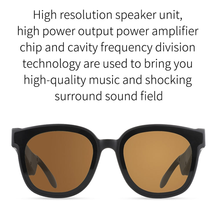 A13 Smart Audio Sunglasses Bluetooth Earphone(Brown) by bashfashion