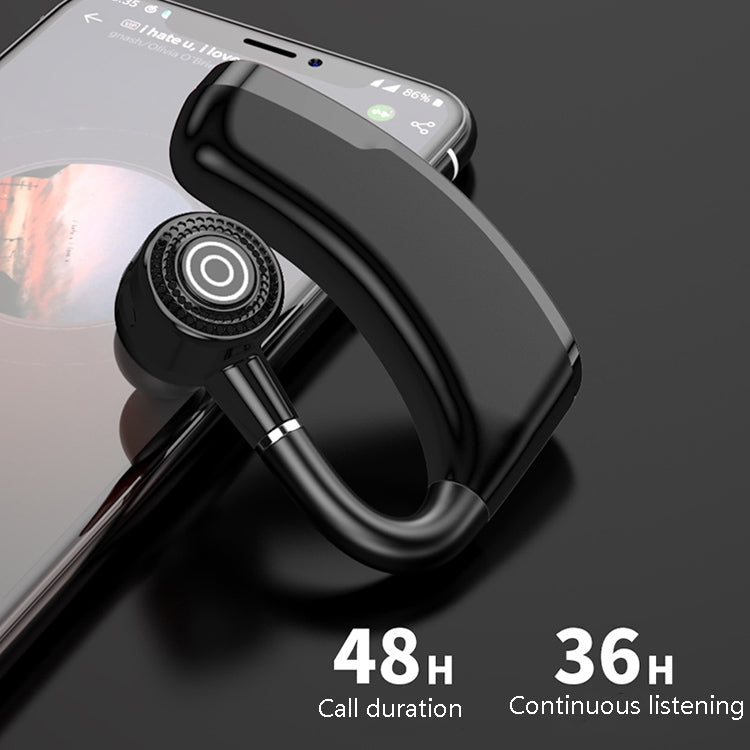 V10P Wireless Bluetooth V5.0 Sport Headphone without Charging Box Support Voice Reception(Black) by bashfashion