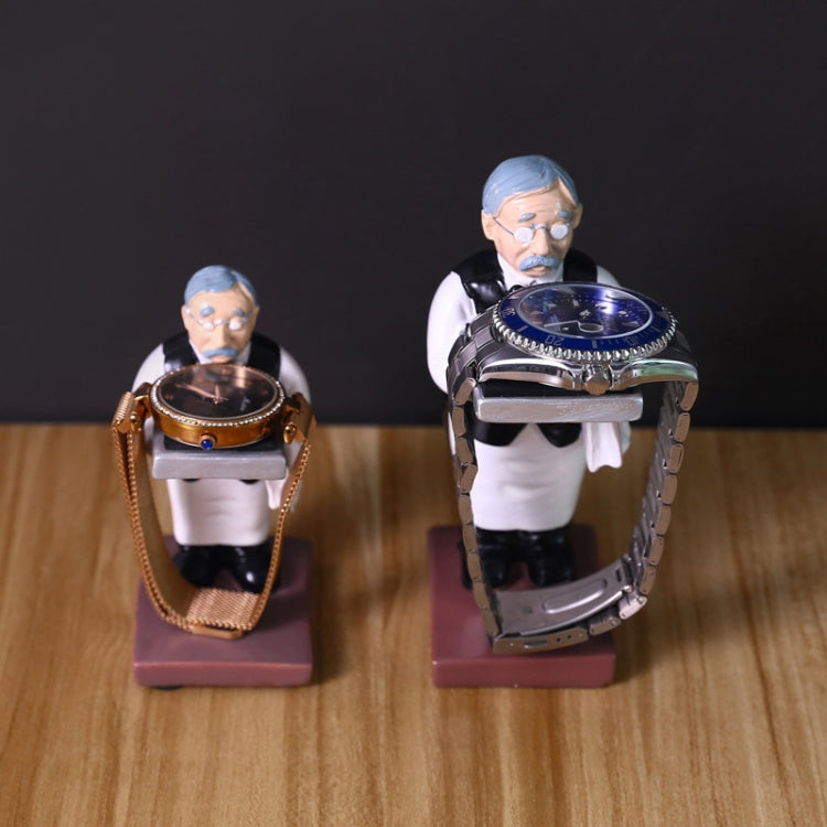 Watch Shelf Support Decorative Ornaments Watch Storage Box Display Stand, Item No.: Small Astronaut + Black Cover by bashfashion