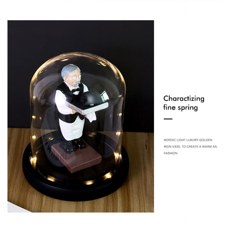 Watch Shelf Support Decorative Ornaments Watch Storage Box Display Stand, Item No.: Small Astronaut + Black Cover by bashfashion