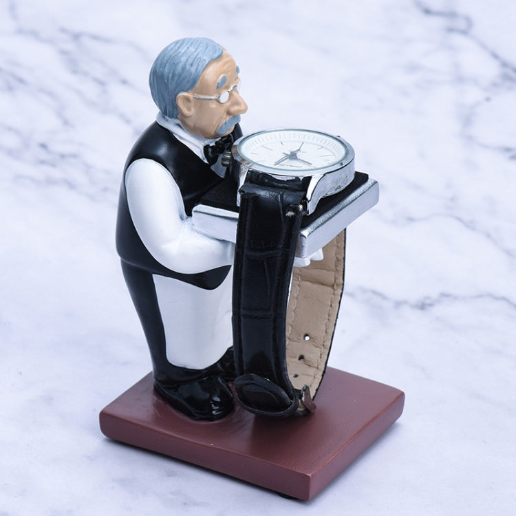 Watch Shelf Support Decorative Ornaments Watch Storage Box Display Stand, Item No.: Large Astronaut + White Cover by bashfashion