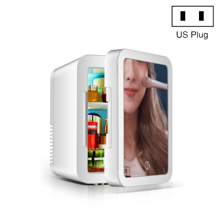 5L Beauty Makeup Mirror Skin Care Products And Facial Mask Refrigerator Semiconductor Car Home Refrigerator(US Plug) by bashfashion