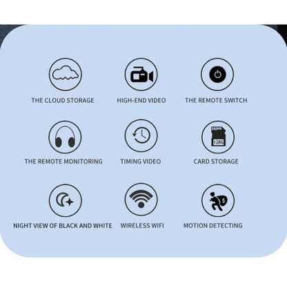 A12 Mini 1080P 5GHz Wireless WiFi Security Camera Night Vision Remote Home Small Surveillance Camera(Matte Black) by bashfashion