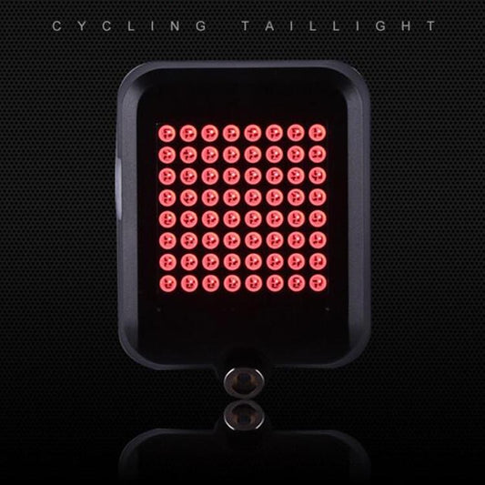 Intelligent Steering Brake Tail Light USB Rechargeable Bicycle Light Cycling Warning Safety Light by bashfashion