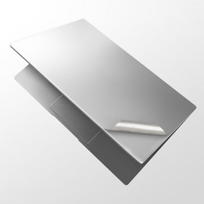 JRC 4 In 1 0.2mm Metal Texture Upper Cover Film + Bottom Cover Film + Full-Support Film + Touchpad Film Laptop Body Protective Film Sticker Set For Huawei MateBook D 15.6 inch (Silver) by JRC