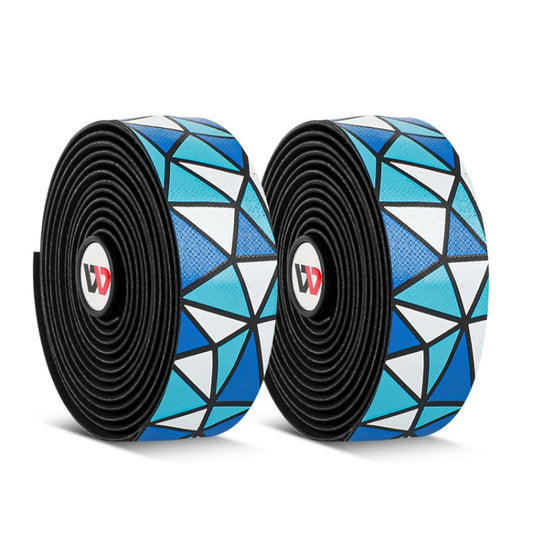 WEST BIKING YP0804045 Color PU Handlebars Stain Resistant Washable Non-Slip Bicycle Straps Cycling Accessories(Blue and White) by WEST BIKING