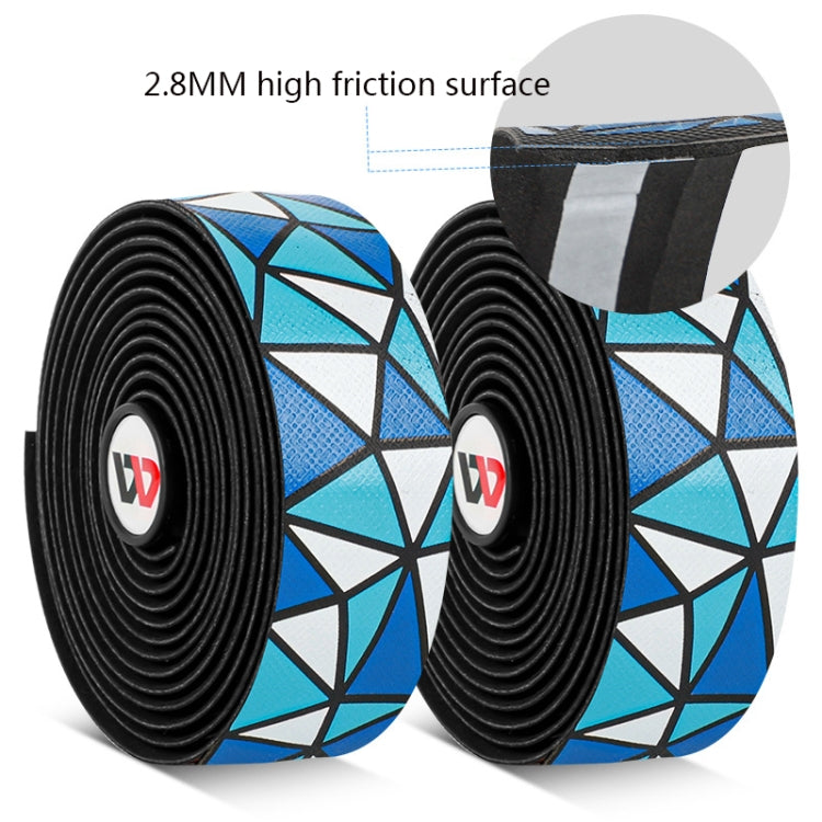 WEST BIKING YP0804045 Color PU Handlebars Stain Resistant Washable Non-Slip Bicycle Straps Cycling Accessories(Red White) by WEST BIKING