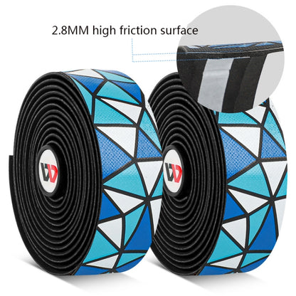 WEST BIKING YP0804045 Color PU Handlebars Stain Resistant Washable Non-Slip Bicycle Straps Cycling Accessories(Green Red White) by WEST BIKING