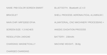 P68 Smart Watches Heart Rate Monitor Blood Pressure Activity Tracker by bashfashion