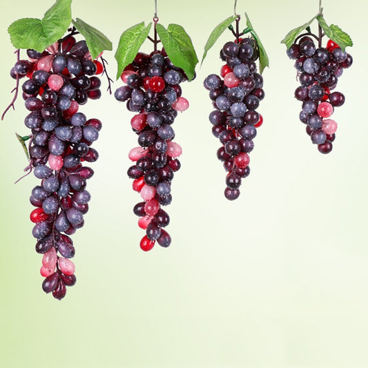 4 Bunches 36 Grain Agate Grapes Simulation Fruit Simulation Grapes PVC with Cream Grape Shoot Props by bashfashion
