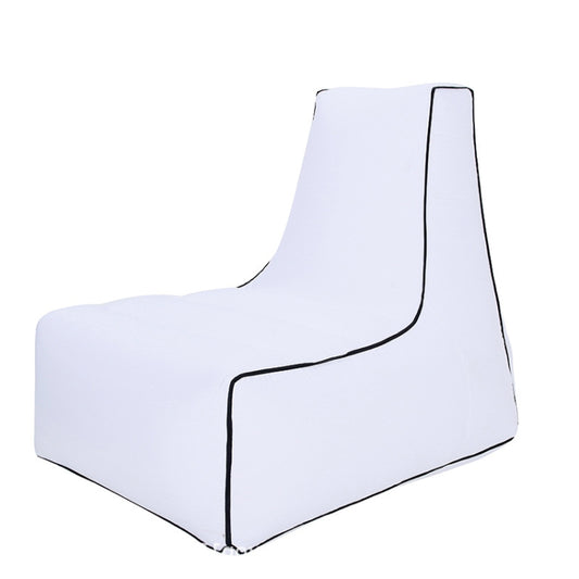 BB1082 Inflatable Sofa Inflatable Bed Outdoor Folding Portable Air Sofa Size: 85 x 80 x 75cm(White) by bashfashion
