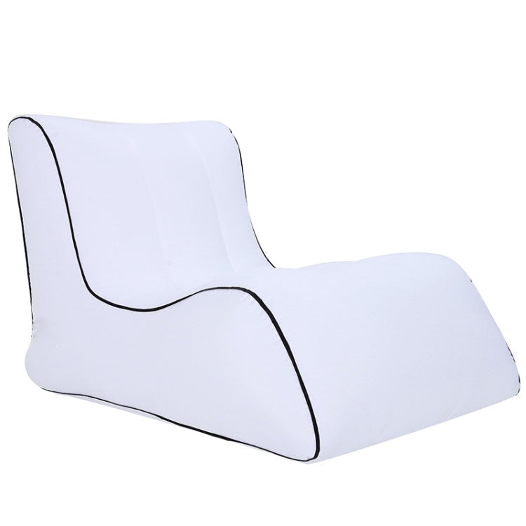 BB1803 Foldable Portable Inflatable Sofa Single Outdoor Inflatable Seat, Size: 90 x 70 x 65cm(White) by bashfashion
