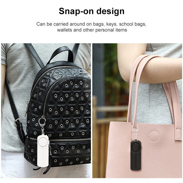 AF-9400 130dB Personal Alarm Pull Ring Women Self-Defense Keychain Alarm(Black) by bashfashion