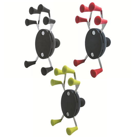 Eagle Claws X-Type Six-Claw Metal Mobile Phone Back Clip Bicycle Motorcycle Mobile Phone Holder(Red) by bashfashion