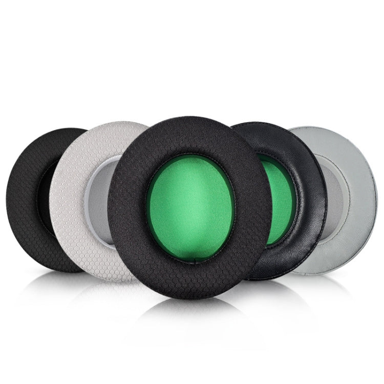 2 PCS Headset Sponge Case For Razer BlackShark V2/V2X/V2SE, Colour: Ellipse Lambskin(Black Paper Black Net) by bashfashion