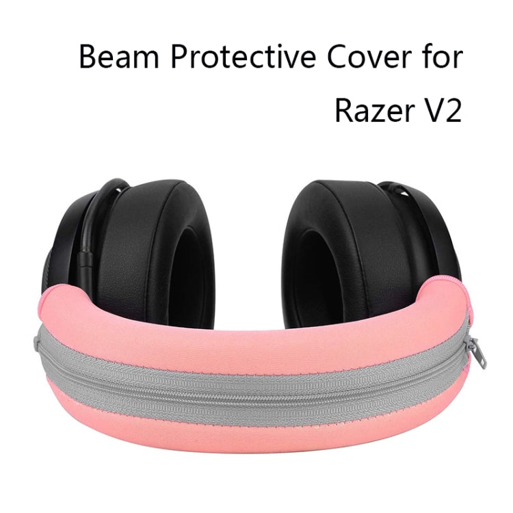 2 PCS Headset Sponge Case For Razer BlackShark V2/V2X/V2SE, Colour: Ellipse Lambskin(Black Paper Black Net) by bashfashion