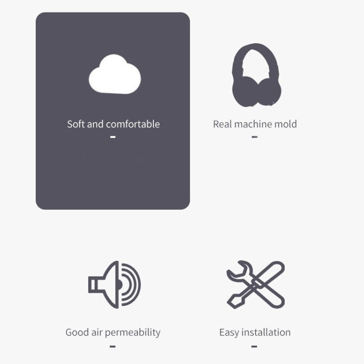 2 PCS Headset Accessories Protein Skin Earmuffs For HyperX Cloud Alpha by bashfashion