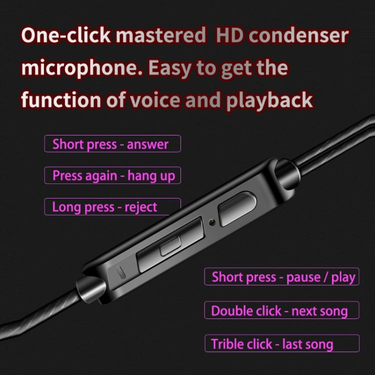 QKZ AK6 2 PCS In-Ear 3.5mm Wired Subwoofer Sports Earphones(AK6-Transparent White) by QKZ