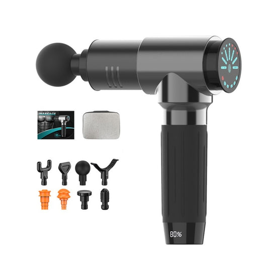 Y10 Fitness Massage Fascia Muscle Vibration Massager, Specification: 7 Gears Bright Gray(EU Plug) by bashfashion