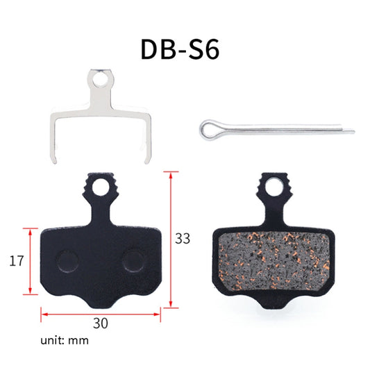 3 Pairs Mountain Bike Semi-Metallic Brake Pads M355 Oil Disc BB5 Resin Disc Brakes, Bagged(DB-S6) by bashfashion